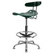 Scranton & Co Drafting Chair in Green and Chrome