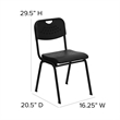 Scranton & Co Stacking Chair in Black
