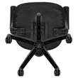 Scranton & Co Foam Fabric/Mesh Mid-Back Office Chair in Black