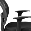 Scranton & Co Foam Fabric/Mesh Mid-Back Office Chair in Black