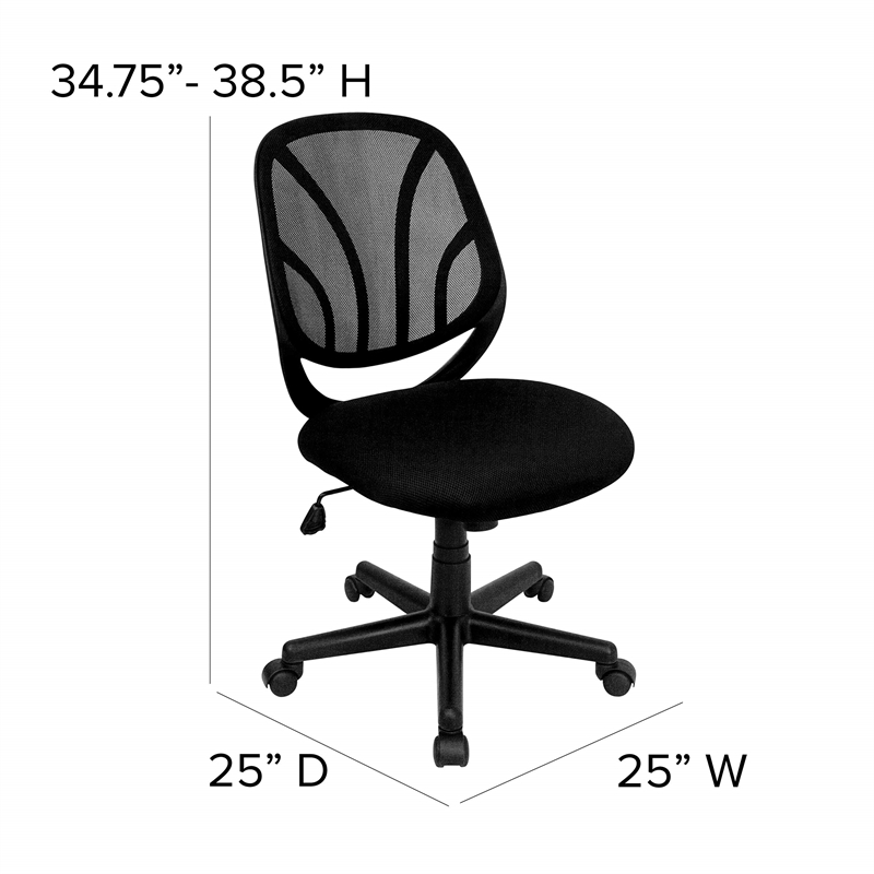 Scranton & Co Mid-Back Mesh Computer Task Office Chair