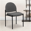 Scranton & Co Stacking Side Stacking Chair in Black and Gray