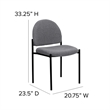 Scranton & Co Stacking Side Stacking Chair in Black and Gray