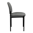 Scranton & Co Stacking Side Stacking Chair in Black and Gray