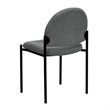 Scranton & Co Stacking Side Stacking Chair in Black and Gray