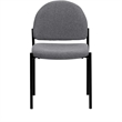 Scranton & Co Stacking Side Stacking Chair in Black and Gray
