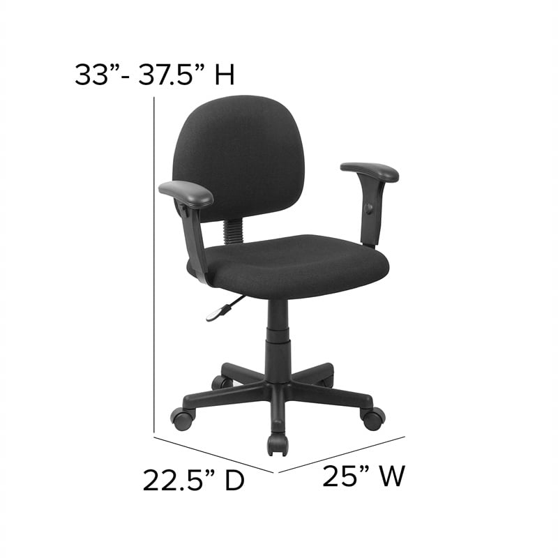 Scranton & Co Ergonomic Office Chair in Black