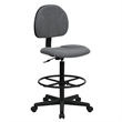 Scranton & Co Patterned Ergonomic Drafting Chair in Gray