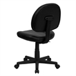 Scranton & Co Contemporary Faux Leather Ergonomic Task Office Chair in Black