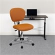 Scranton & Co Mid-Back Mesh Task Office Chair in Orange