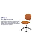 Scranton & Co Mid-Back Mesh Task Office Chair in Orange