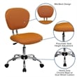 Scranton & Co Mid-Back Mesh Task Office Chair in Orange