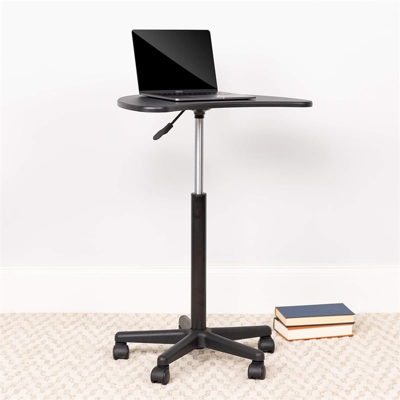 Scranton & Co Adjustable Mobile Laptop Desk in Black