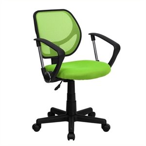 scranton & co mid-back mesh task office chair with arms in green