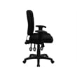 Scranton & Co Mid-Back Fabric Ergonomic Task Office Chair in Black