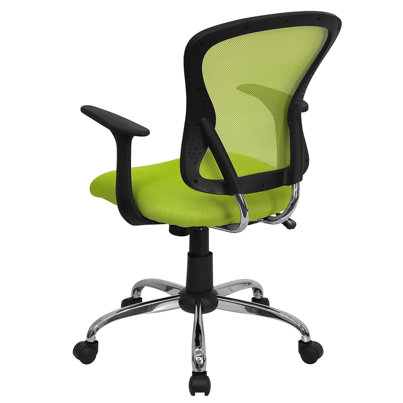 Scranton & Co Mid-Back Mesh Office Chair in Green