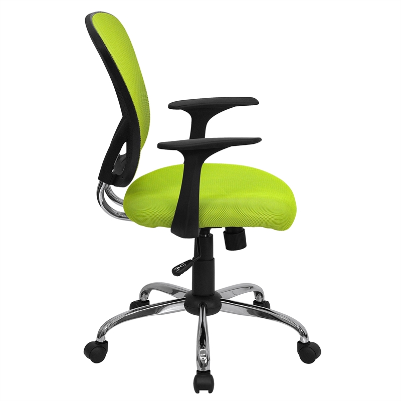 Scranton & Co Mid-Back Mesh Office Chair in Green