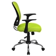 Scranton & Co Mid-Back Mesh Office Chair in Green