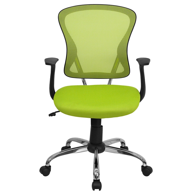 Scranton & Co Mid-Back Mesh Office Chair in Green