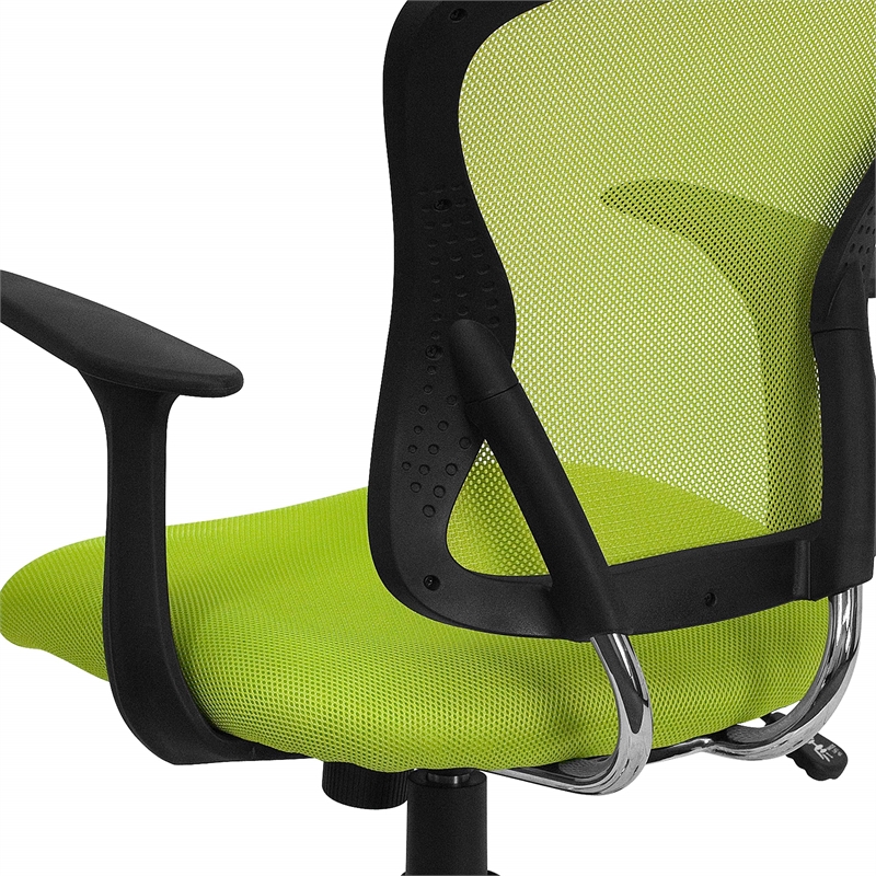 Scranton & Co Mid-Back Mesh Office Chair in Green