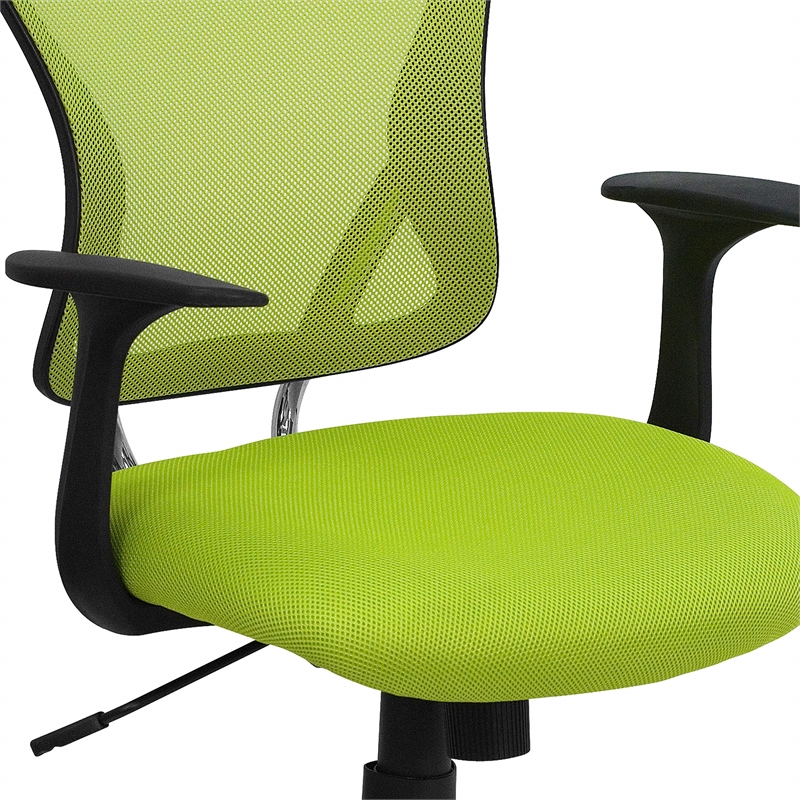 Scranton & Co Mid-Back Mesh Office Chair in Green