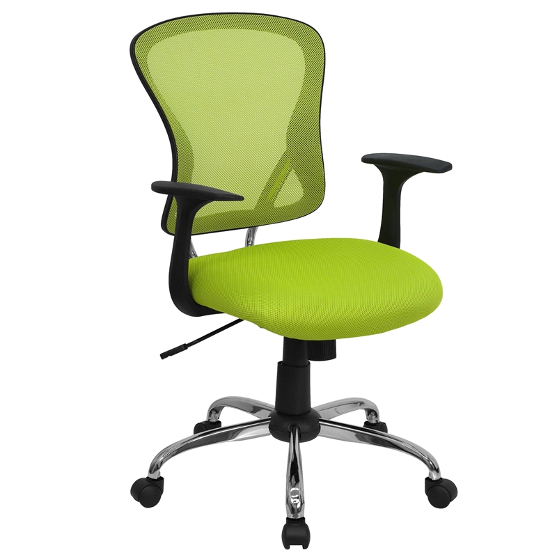 Scranton & Co Mid-Back Mesh Office Chair in Green