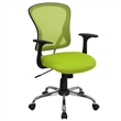 Scranton & Co Mid-Back Mesh Office Chair in Green