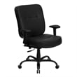 Scranton & Co Leather Office Chair in Black