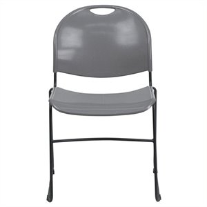 mer-1133 stacking chair with black frame