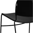 Scranton & Co Stacking Chair with Black Frame in Black