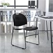 Scranton & Co Stacking Chair with Black Frame in Black