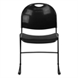 Scranton & Co Stacking Chair with Black Frame in Black