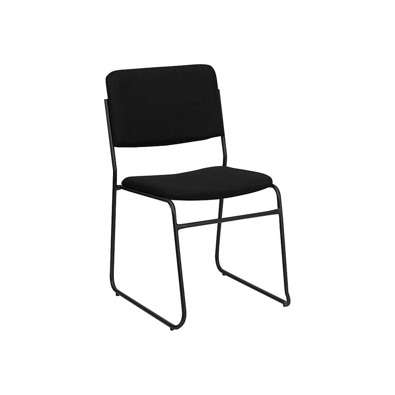 Scranton & Co Stacking Chair with Sled Base in Black