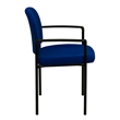 Scranton & Co Side Office Stacking Chair in Navy Blue