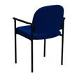 Scranton & Co Side Office Stacking Chair in Navy Blue