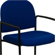 Scranton & Co Side Office Stacking Chair in Navy Blue