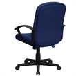 Scranton & Co Contemporary Fabric Mid-Back Office Chair with Arms in Navy Blue