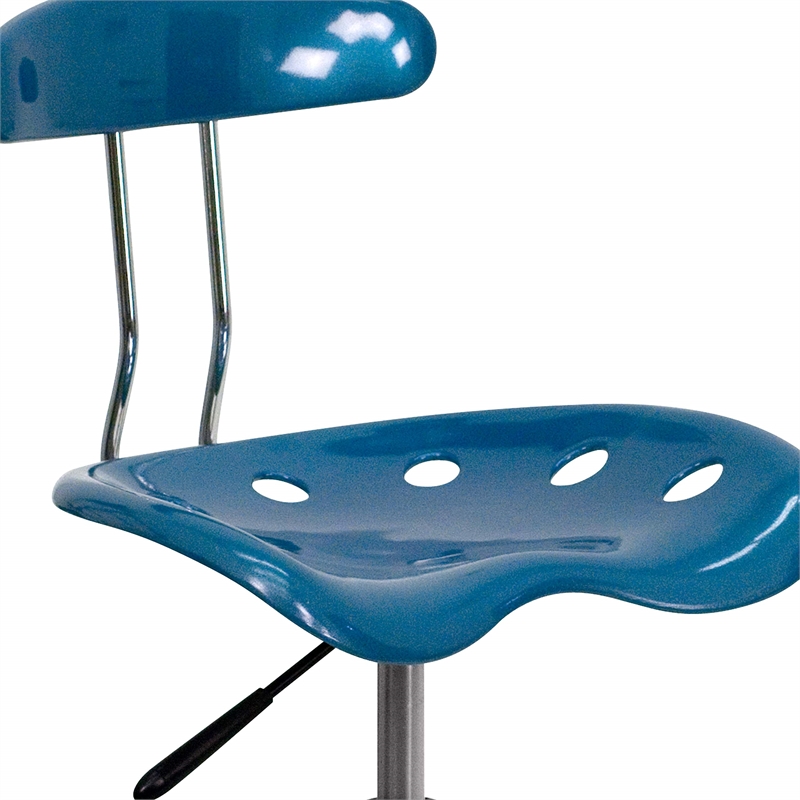 Scranton & Co Office Chair in Blue and Chrome