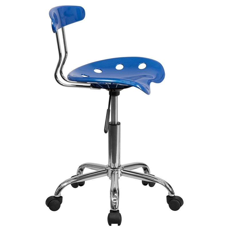 Scranton & Co Office Chair in Blue and Chrome
