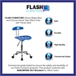 Scranton & Co Office Chair in Blue and Chrome