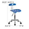 Scranton & Co Office Chair in Blue and Chrome