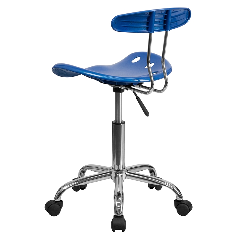 Scranton & Co Office Chair in Blue and Chrome