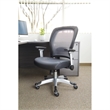 Scranton & Co Contemporary Fabric Adjustable Air Grid Back Office Chair in Gray