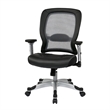 Scranton & Co Contemporary Fabric Adjustable Air Grid Back Office Chair in Gray