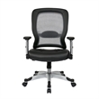 Scranton & Co Contemporary Fabric Adjustable Air Grid Back Office Chair in Gray