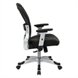 Scranton & Co Contemporary Fabric Adjustable Air Grid Back Office Chair in Gray