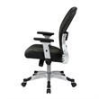 Scranton & Co Contemporary Fabric Adjustable Air Grid Back Office Chair in Gray