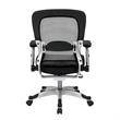Scranton & Co Contemporary Fabric Adjustable Air Grid Back Office Chair in Gray