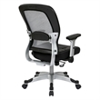 Scranton & Co Contemporary Fabric Adjustable Air Grid Back Office Chair in Gray