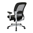 Scranton & Co Contemporary Fabric Adjustable Air Grid Back Office Chair in Gray